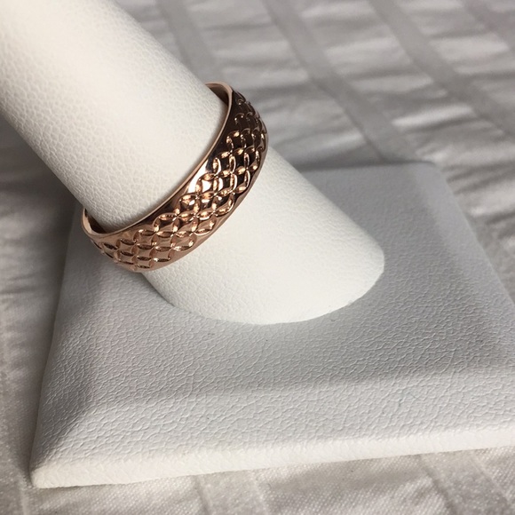 Moda al Massimo 18k Rose Gold over Bronze Ring, 9 - Picture 2 of 6